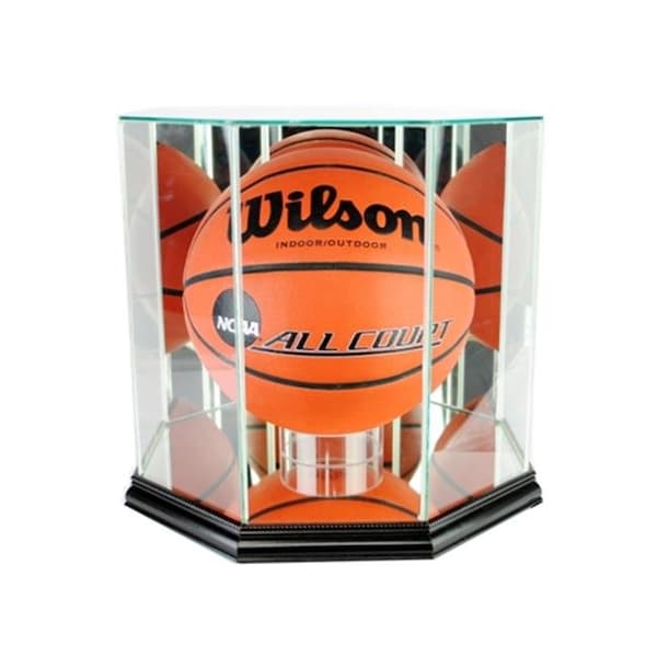 Perfect Cases Perfect Cases BBO-B Octagon Basketball Display Case; Black BBO-B - main